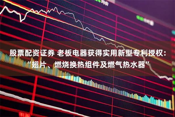 股票配资证券 老板电器获得实用新型专利授权：“翅片、燃烧换热组件及燃气热水器”
